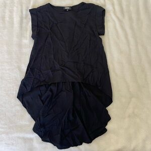 Izzue hi lo Black Women's Blouse